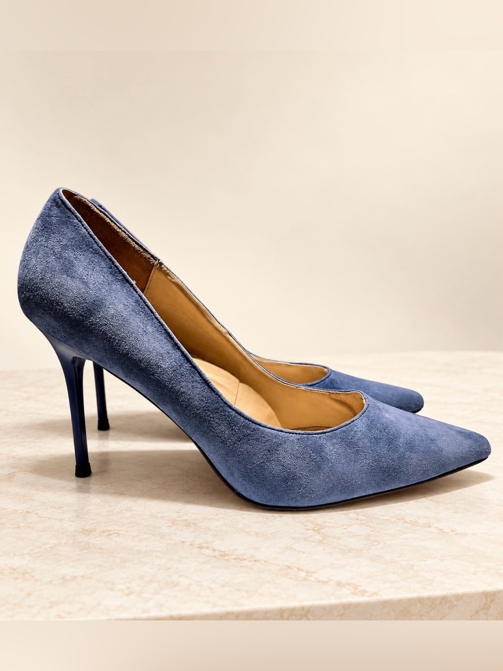 Pleaser classique-20 Hazel Pointed Toe Pump Heels in Blue